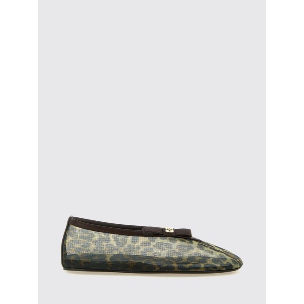 Ganni Ballet Flat Woman Beige